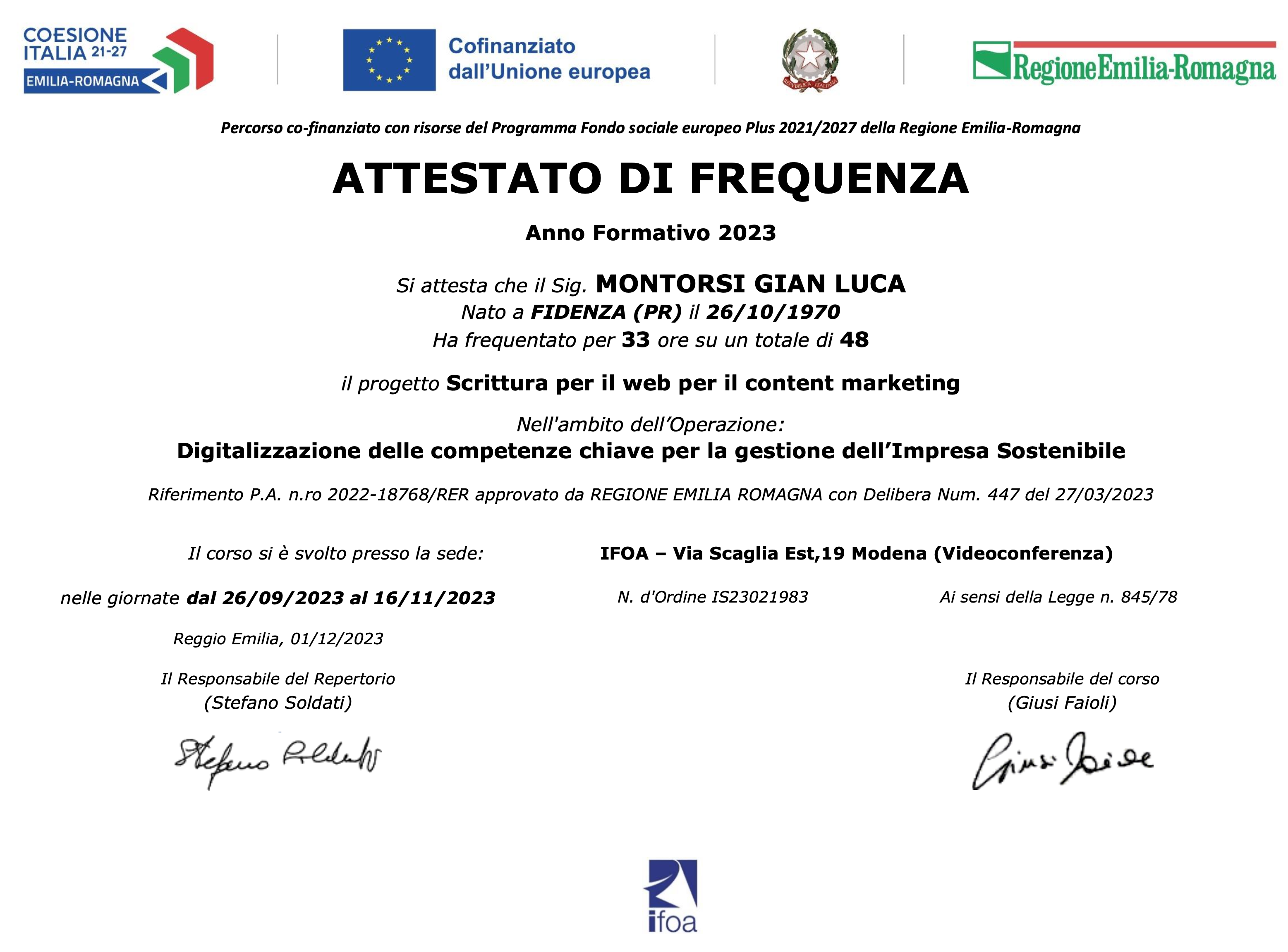 attestato-scrittura-web-ifoa